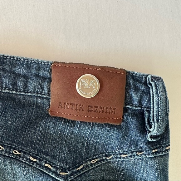 Antik Jeans Size 28 Y2K Embroidered Pocket - Picture 10 of 15